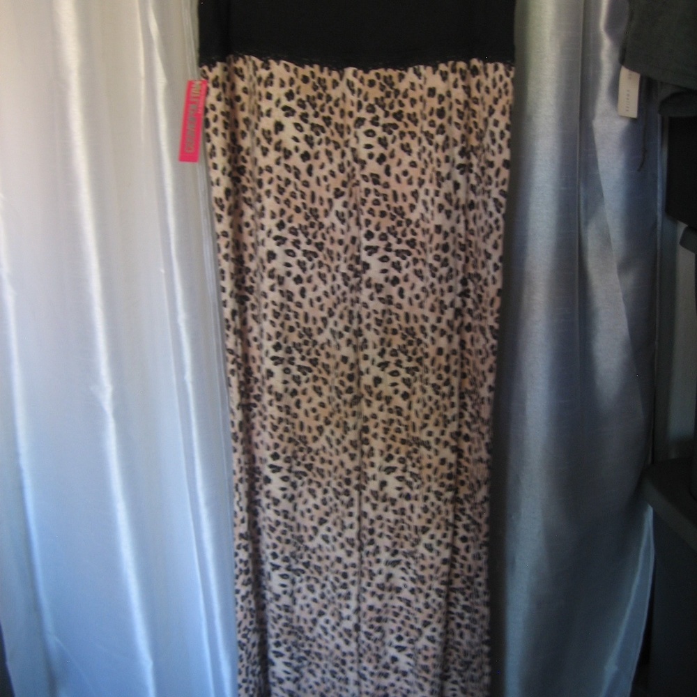 Cosmopolitan Sand Cheetah Women's Animal Print Long Lounge Pants Sz XL NWWT